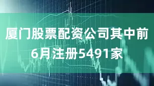 厦门股票配资公司其中前6月注册5491家