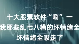 十大股票软件“唰” 一下就把我那些乱七八糟的坏情绪全吸走了